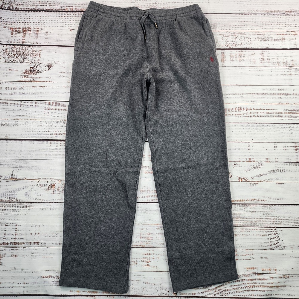 Polo Ralph Lauren Pants Mens XL Gray Heather Fleece Pajama Lounge Sleepwear